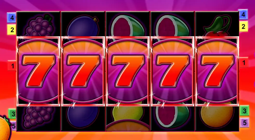 Screenshot einer Gewinnkombination bei Fancy Fruits